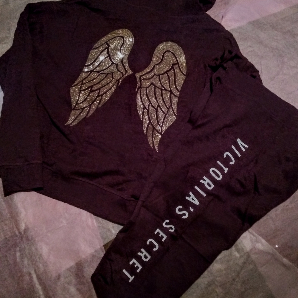 NWT Victoria's Secret Lounge Angel hoodie/pant set